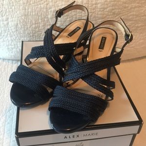 Alex Marie Sera blue wedge